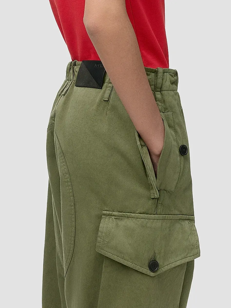 Loewe Women's Cotton Cargo Trousers | Thumbnail 5