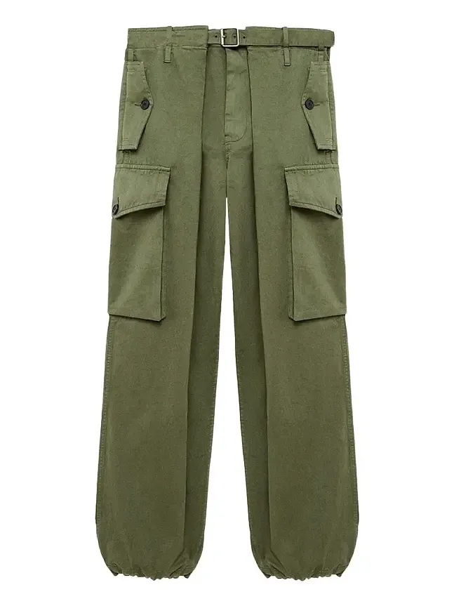 Loewe Women's Cotton Cargo Trousers