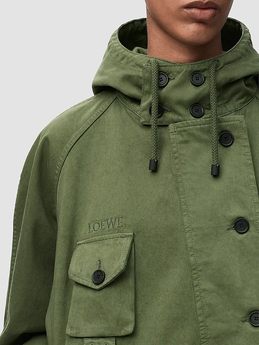 Loewe Women's Utility Cotton Short Parka | Thumbnail 4