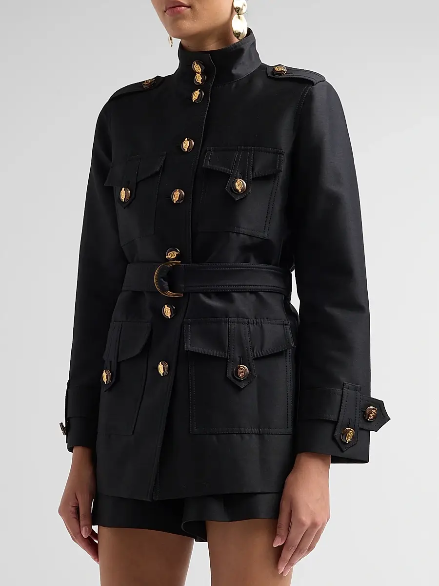 Zimmermann Women's Valiant Wool-Silk Utility Jacket | Thumbnail 4 Zimmermann Women's Valiant Wool-Silk Utility Jacket | Thumbnail 4