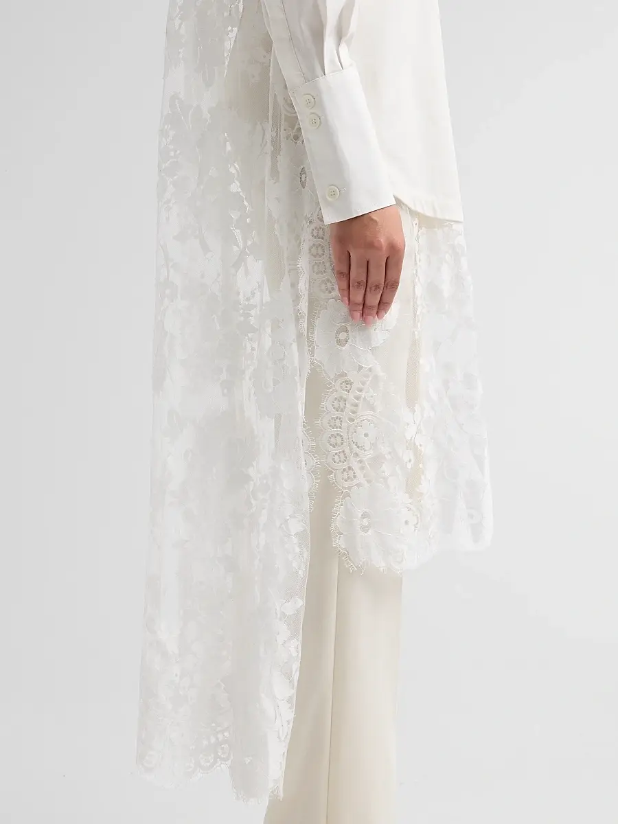 Zimmermann Women's Valiant Lace Cotton Tunic Shirt | Thumbnail 5 Zimmermann Women's Valiant Lace Cotton Tunic Shirt | Thumbnail 5