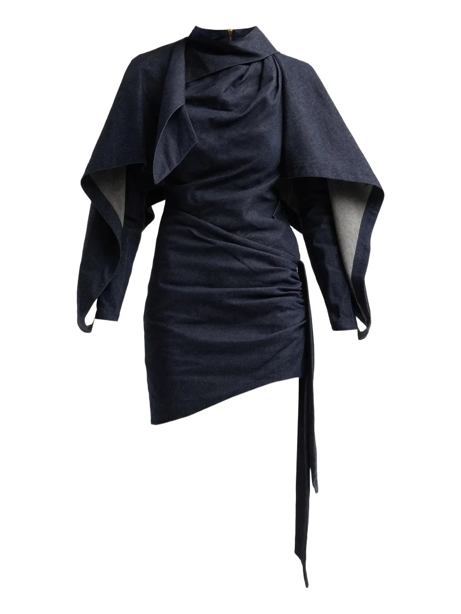 Zimmermann Women's Valiant Draped Denim Mini Dress