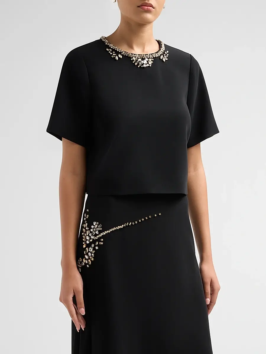 Cinq à Sept Women's Adona Crystal-Embellished Top | Thumbnail 4 Cinq à Sept Women's Adona Crystal-Embellished Top | Thumbnail 4