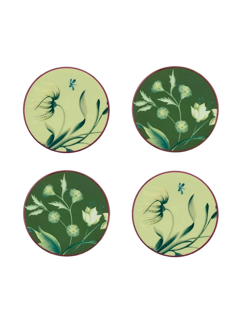 GINORI 1735 Florenza 4-Piece Porcelain Coaster Set
