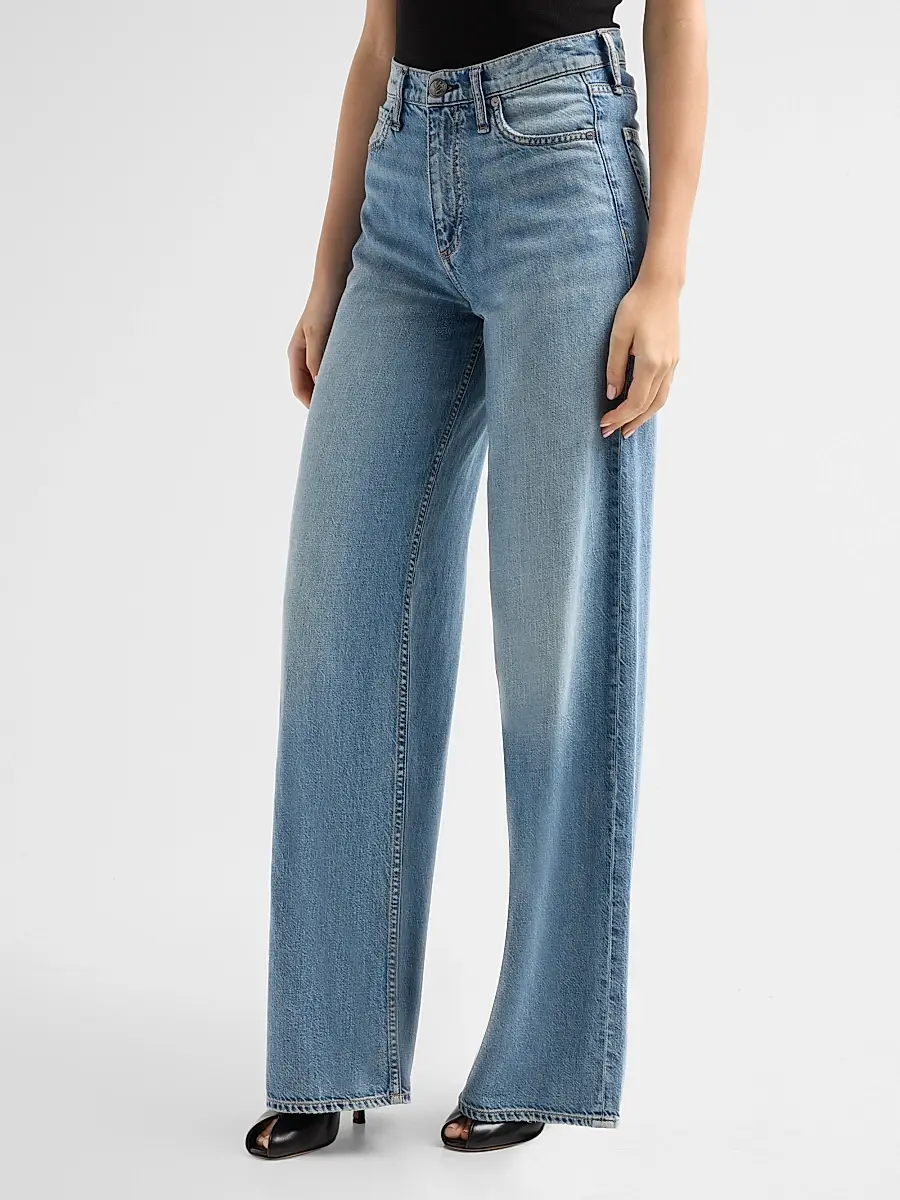 rag & bone Women's Featherweight Sofie High-Rise Full Wide-Leg Jeans | Thumbnail 4 rag & bone Women's Featherweight Sofie High-Rise Full Wide-Leg Jeans | Thumbnail 4
