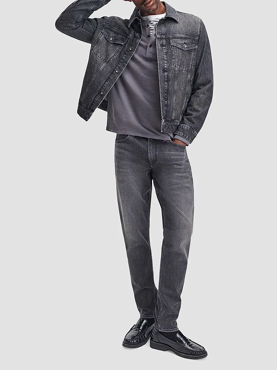 rag & bone Men's Faded Wash Whiskered Jeans | Thumbnail 2 rag & bone Men's Faded Wash Whiskered Jeans | Thumbnail 2