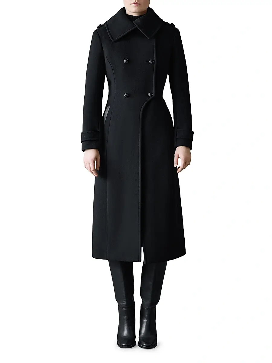 Mackage Women's Elodie Double-Breasted Wool Coat | Thumbnail 3 Mackage Women's Elodie Double-Breasted Wool Coat | Thumbnail 3