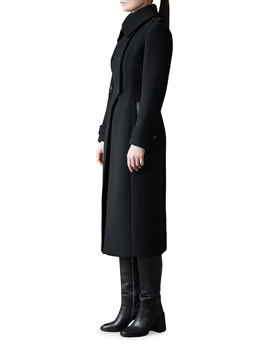 Mackage Women's Elodie Double-Breasted Wool Coat | Thumbnail 4 Mackage Women's Elodie Double-Breasted Wool Coat | Thumbnail 4