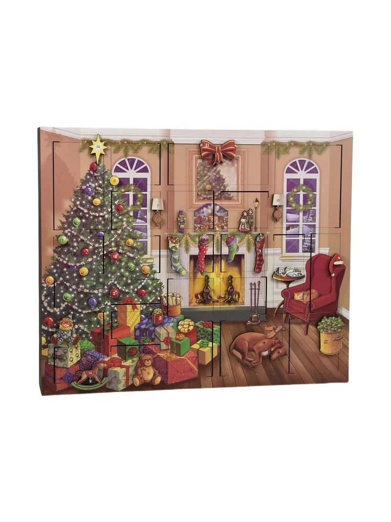Byers' Choice Fireside Wooden Advent Calendar