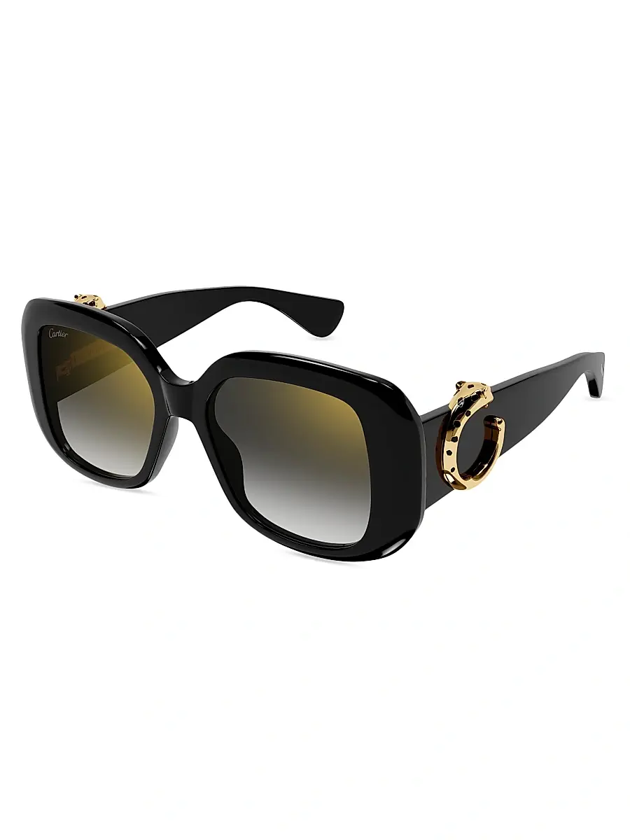 Cartier Women's 54MM Acetate Square Sunglasses | Thumbnail 2 Cartier Women's 54MM Acetate Square Sunglasses | Thumbnail 2