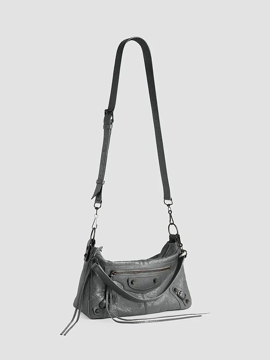 Balenciaga Men's Le City Moto Small Crossbody Bag | Thumbnail 2 Balenciaga Men's Le City Moto Small Crossbody Bag | Thumbnail 2