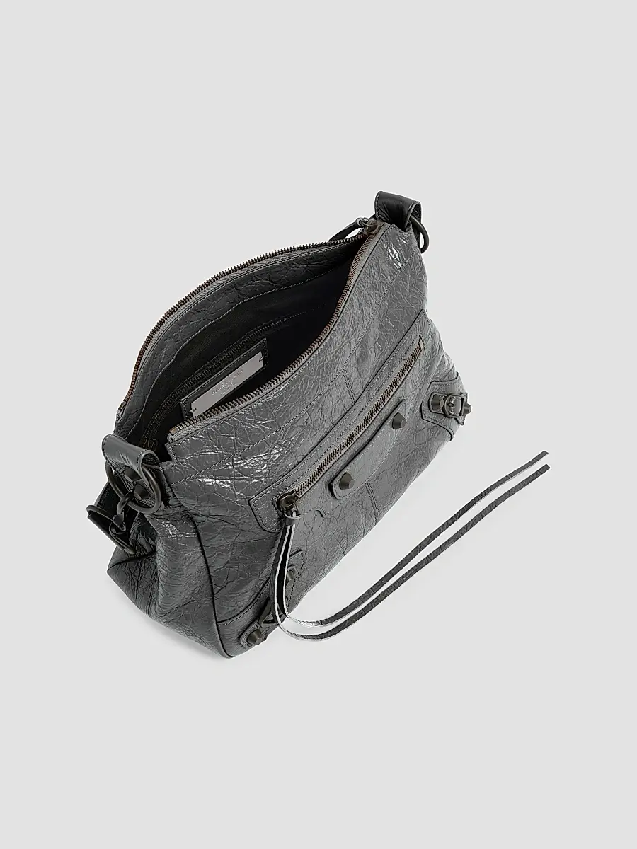 Balenciaga Men's Le City Moto Small Crossbody Bag | Thumbnail 4 Balenciaga Men's Le City Moto Small Crossbody Bag | Thumbnail 4