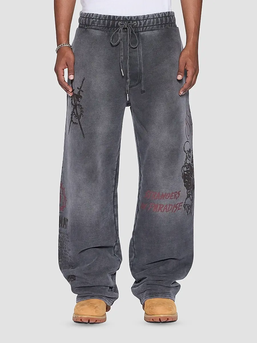 Ksubi Men's Printed Cotton Wide-Leg Track Pants | Thumbnail 2 Ksubi Men's Printed Cotton Wide-Leg Track Pants | Thumbnail 2