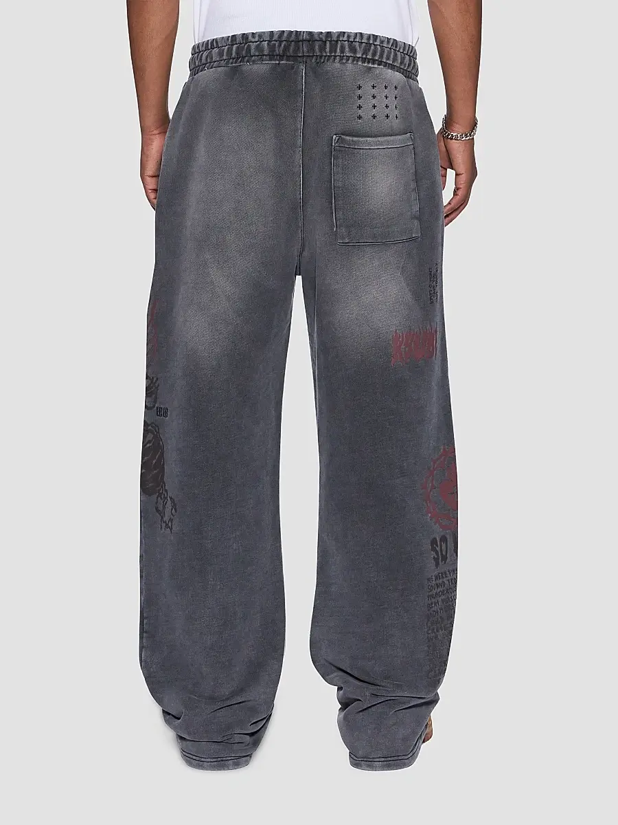 Ksubi Men's Printed Cotton Wide-Leg Track Pants | Thumbnail 3 Ksubi Men's Printed Cotton Wide-Leg Track Pants | Thumbnail 3