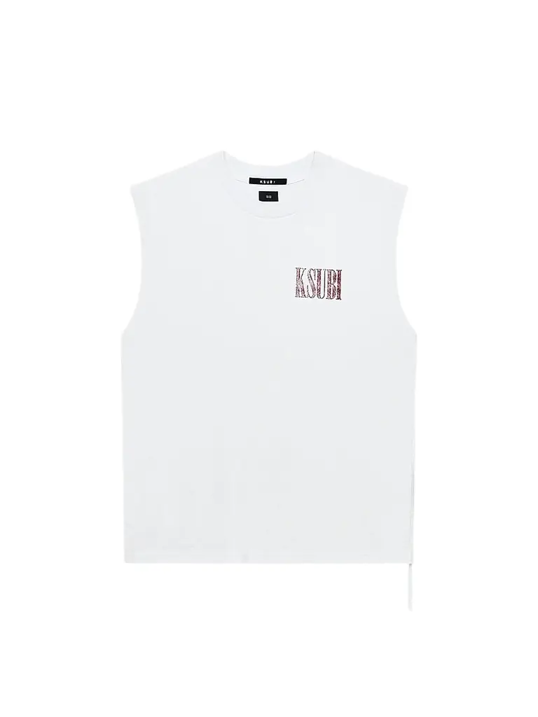 Ksubi Men's Logo Cotton Tank - White | Image 1 Ksubi Men's Logo Cotton Tank - White | Image 1