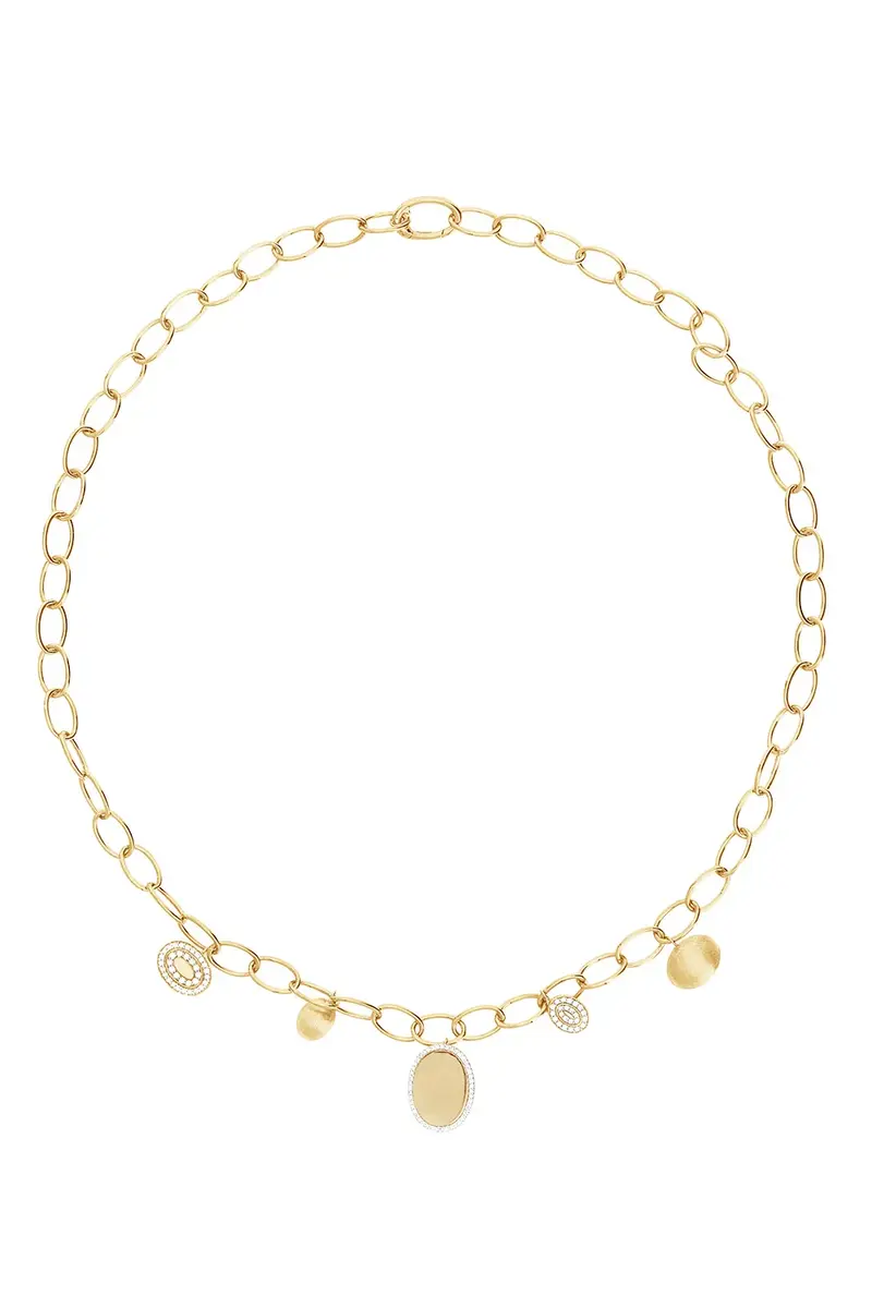 NANIS Diamond Alternating Boule Link Sway Necklace | Image 1 NANIS Diamond Alternating Boule Link Sway Necklace | Image 1