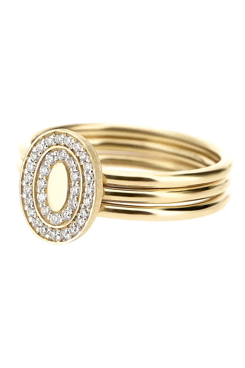NANIS Diamond Halo Three Band Circle Ring | Thumbnail 3 NANIS Diamond Halo Three Band Circle Ring | Thumbnail 3