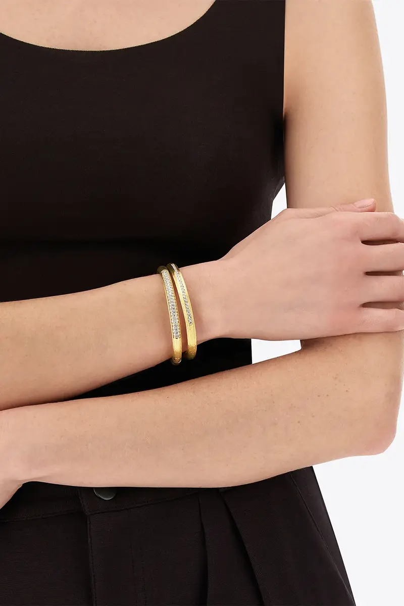 NANIS Diamond Pave Libera Aura Bangle Bracelet | Thumbnail 2