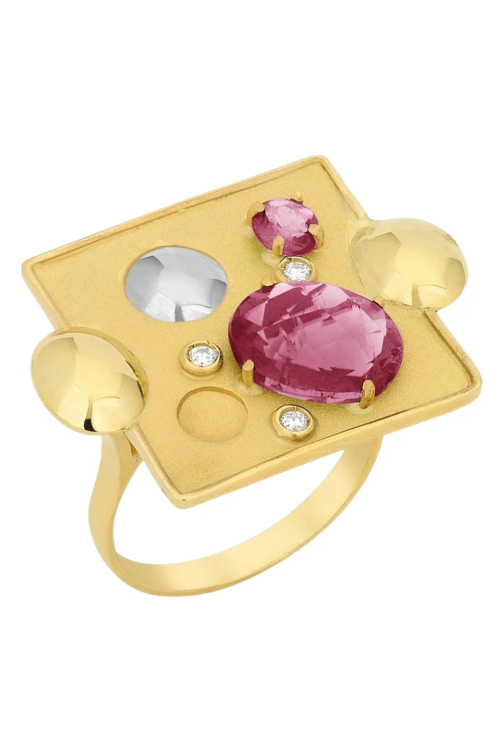 CAROL KAUFFMANN Pink Tourmaline Rocks Ring