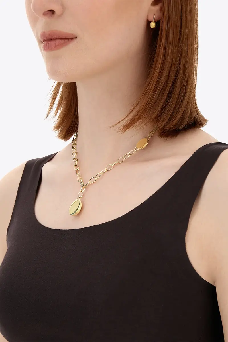 NANIS Two Boule Sway Link Y Necklace | Thumbnail 3 NANIS Two Boule Sway Link Y Necklace | Thumbnail 3