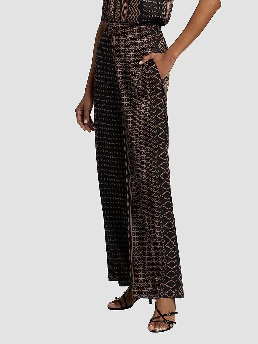 Misa Los Angeles Women's Izzie Geometric-Print Wide-Leg Pants | Thumbnail 4 Misa Los Angeles Women's Izzie Geometric-Print Wide-Leg Pants | Thumbnail 4