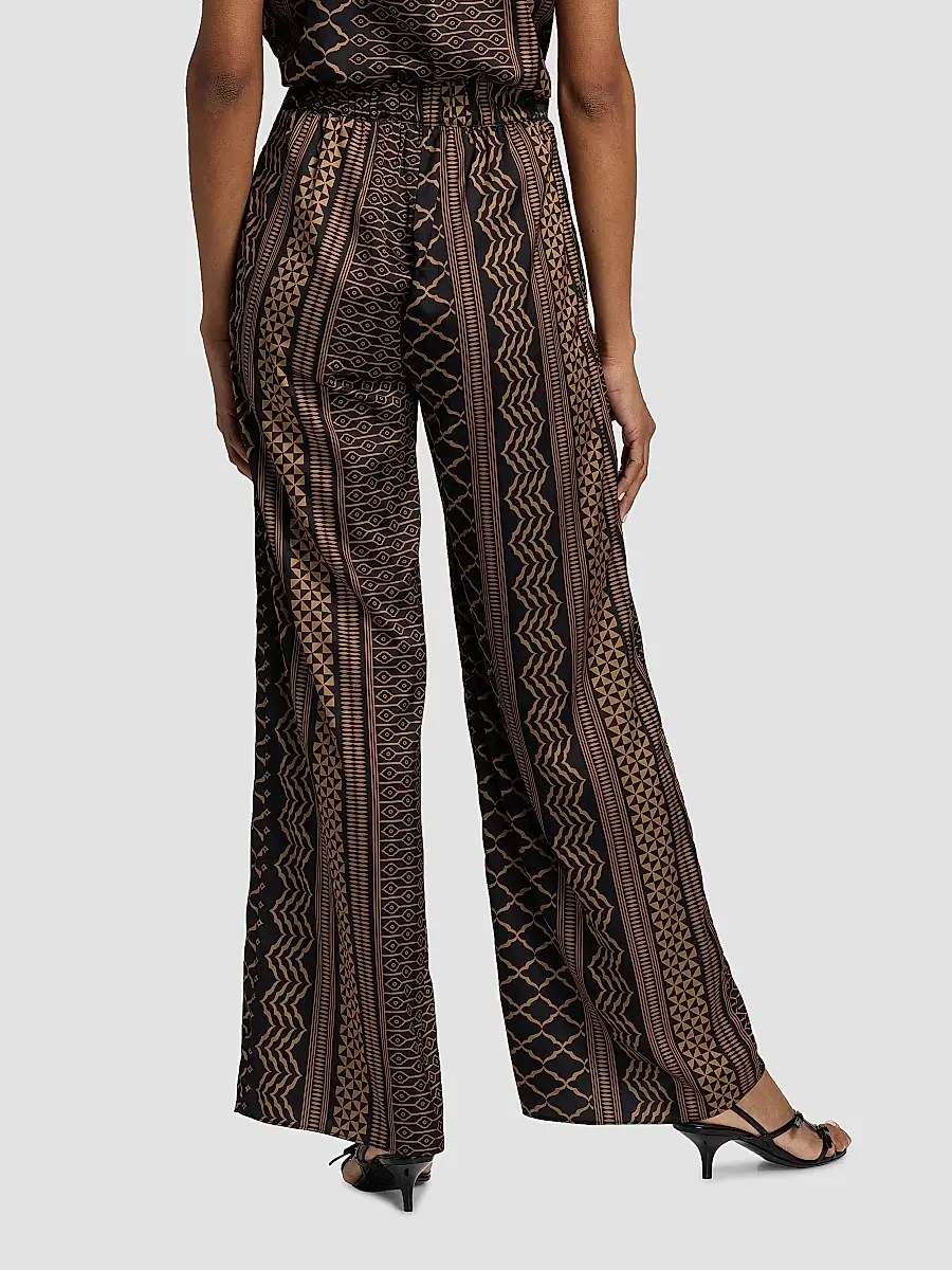 Misa Los Angeles Women's Izzie Geometric-Print Wide-Leg Pants | Thumbnail 5 Misa Los Angeles Women's Izzie Geometric-Print Wide-Leg Pants | Thumbnail 5