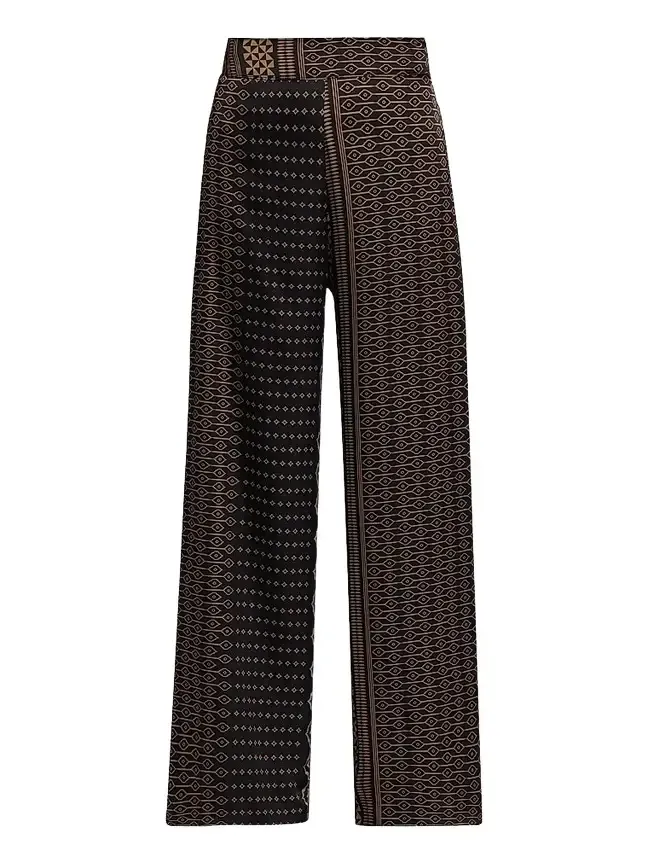 Misa Los Angeles Women's Izzie Geometric-Print Wide-Leg Pants