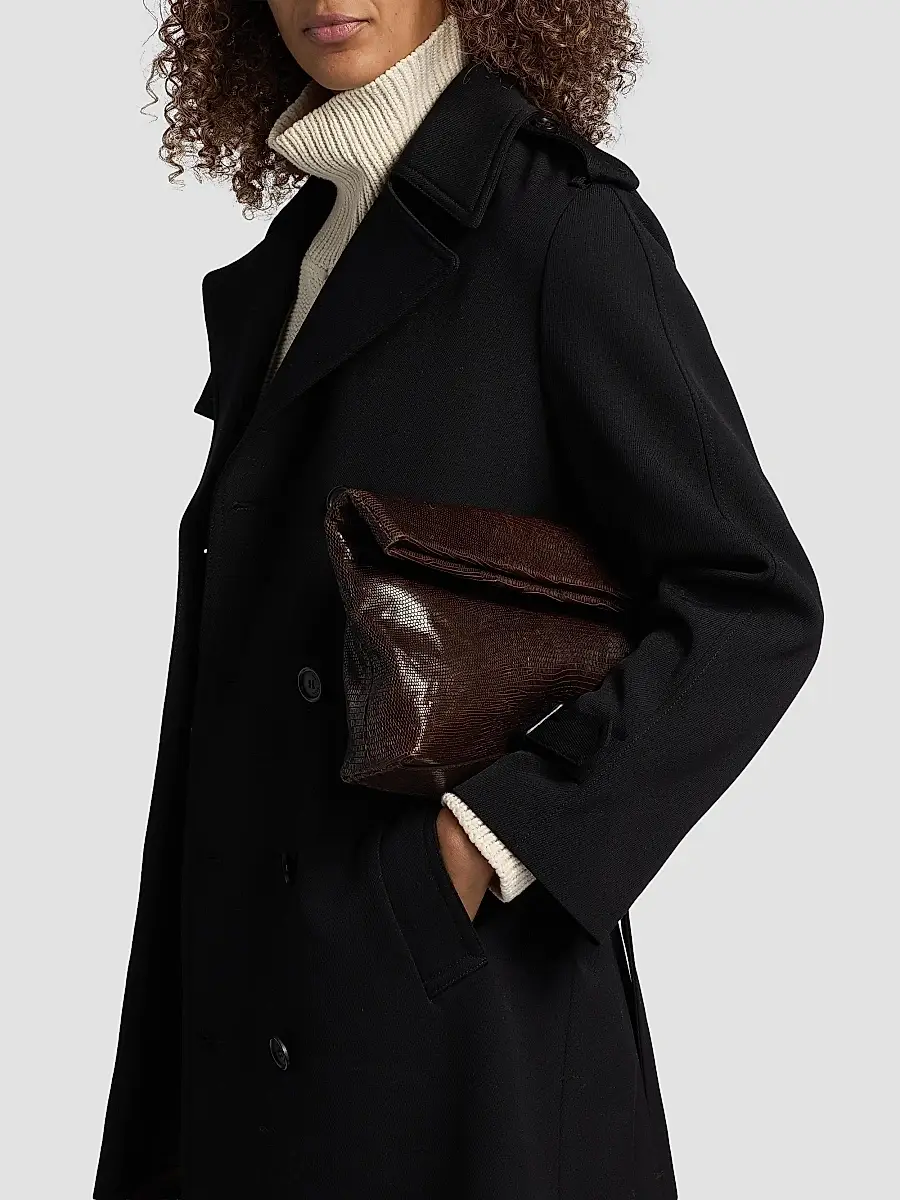 Nili Lotan Women's Marin Wool-Blend Trench Coat | Thumbnail 6 Nili Lotan Women's Marin Wool-Blend Trench Coat | Thumbnail 6