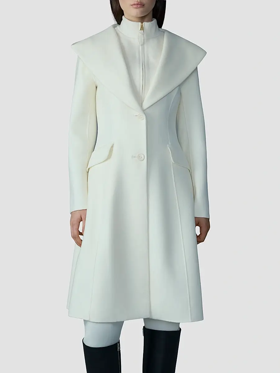 Mackage Women's Gloria Wool Removable Bib Coat | Thumbnail 2
