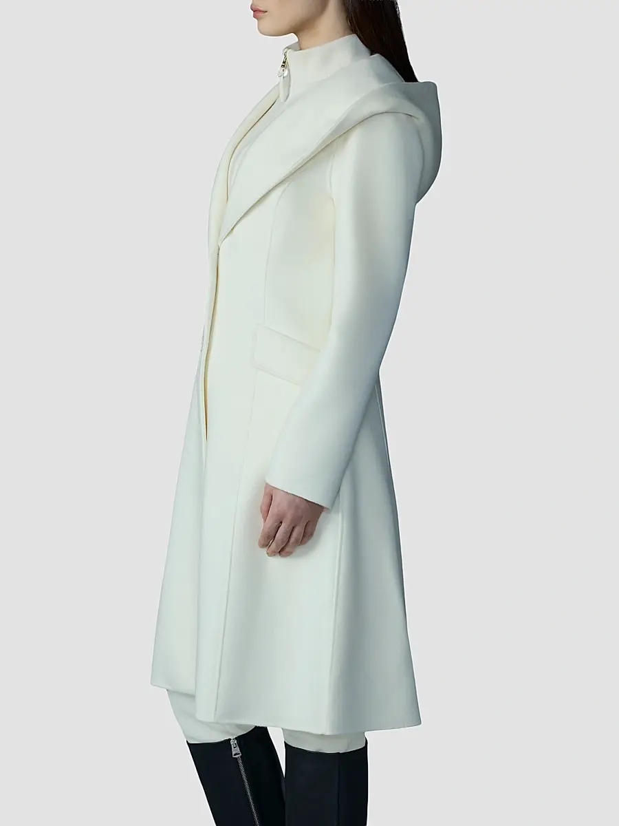 Mackage Women's Gloria Wool Removable Bib Coat | Thumbnail 4
