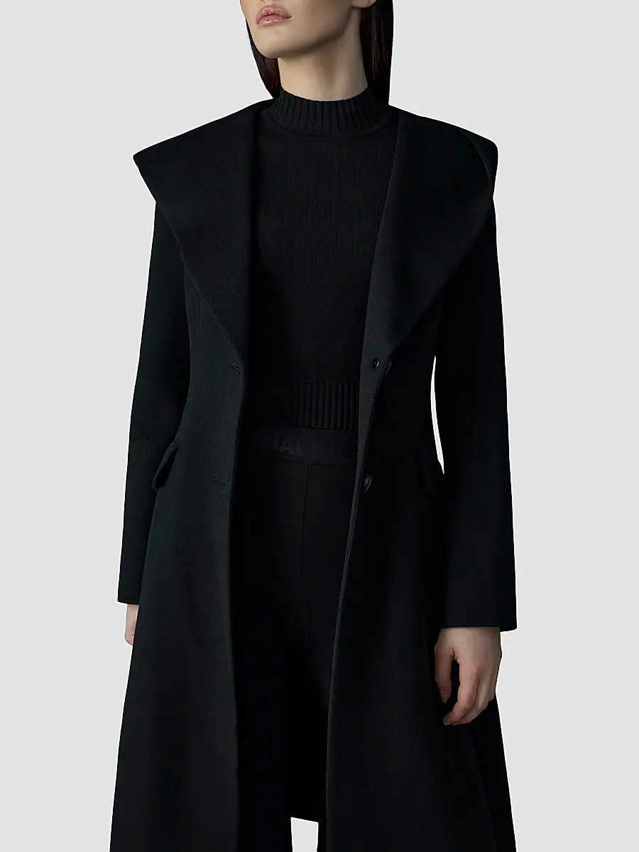 Mackage Women's Gloria Wool Removable Bib Coat | Thumbnail 5