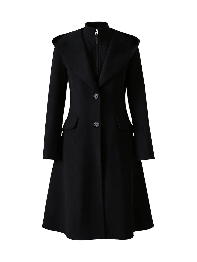 Mackage Women's Gloria Wool Removable Bib Coat