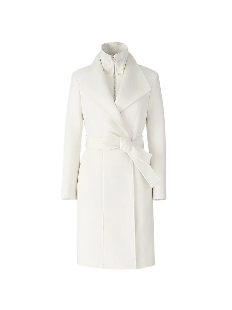 Mackage Women's Norita 2-In-1 Double Face Wool Coat - Cream - Size XL | Image 1 Mackage Women's Norita 2-In-1 Double Face Wool Coat - Cream - Size XL | Image 1