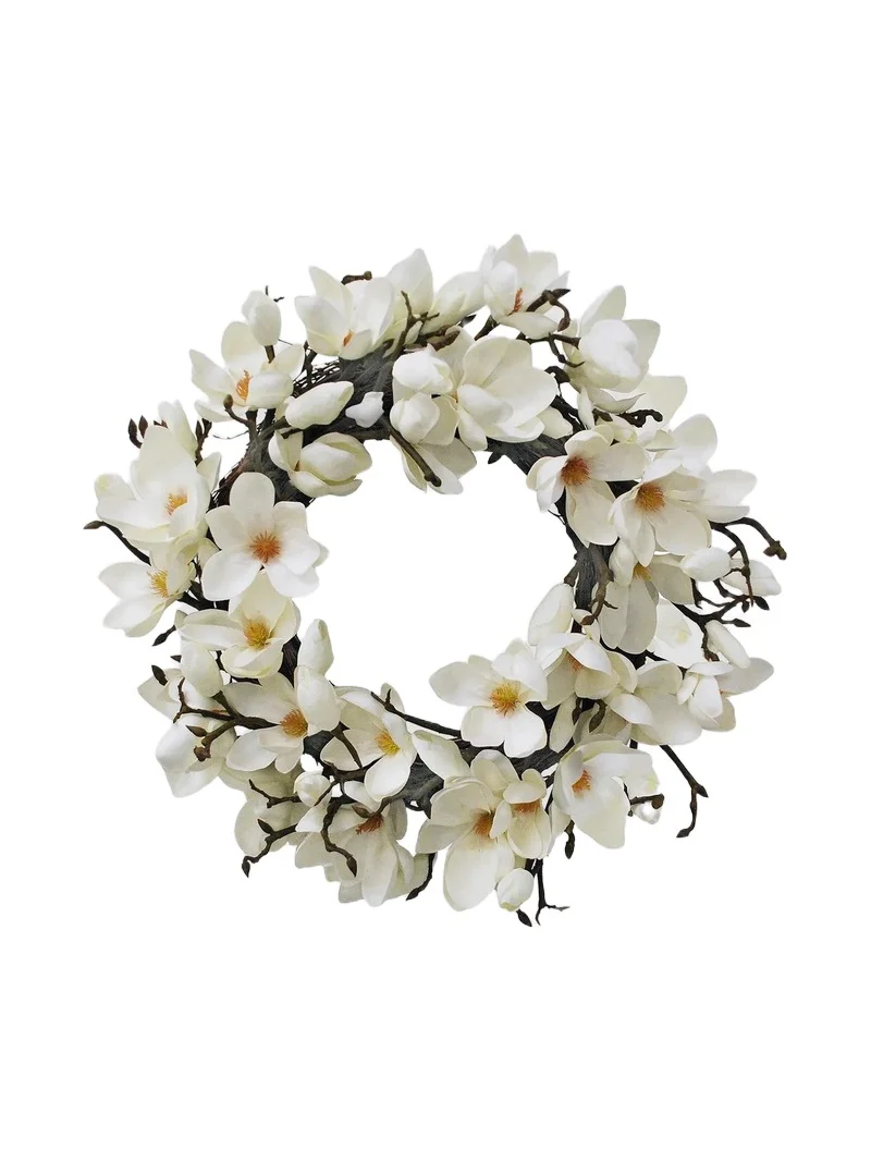 Winward Home Faux Japanese Magnolia Wreath