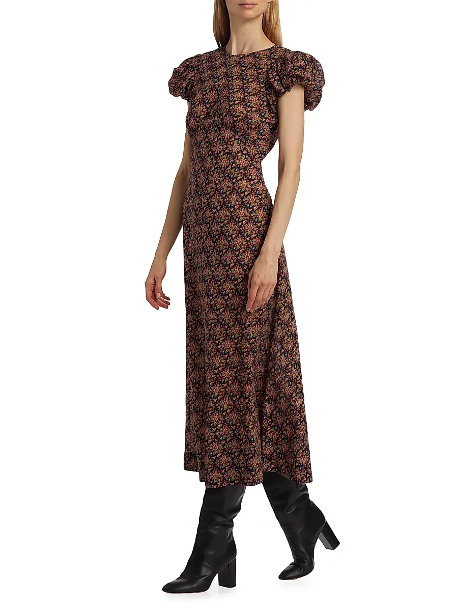 DÔEN Women's Rhodia A-Line Midi-Dress | Thumbnail 4 DÔEN Women's Rhodia A-Line Midi-Dress | Thumbnail 4