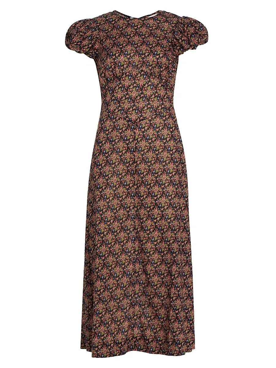 DÔEN Women's Rhodia A-Line Midi-Dress