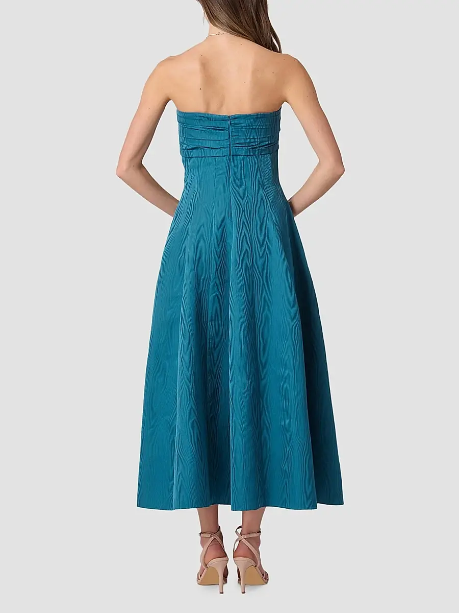Shoshanna Women's Wastson Moire´ Strapless Cocktail Dress | Thumbnail 3 Shoshanna Women's Wastson Moire´ Strapless Cocktail Dress | Thumbnail 3