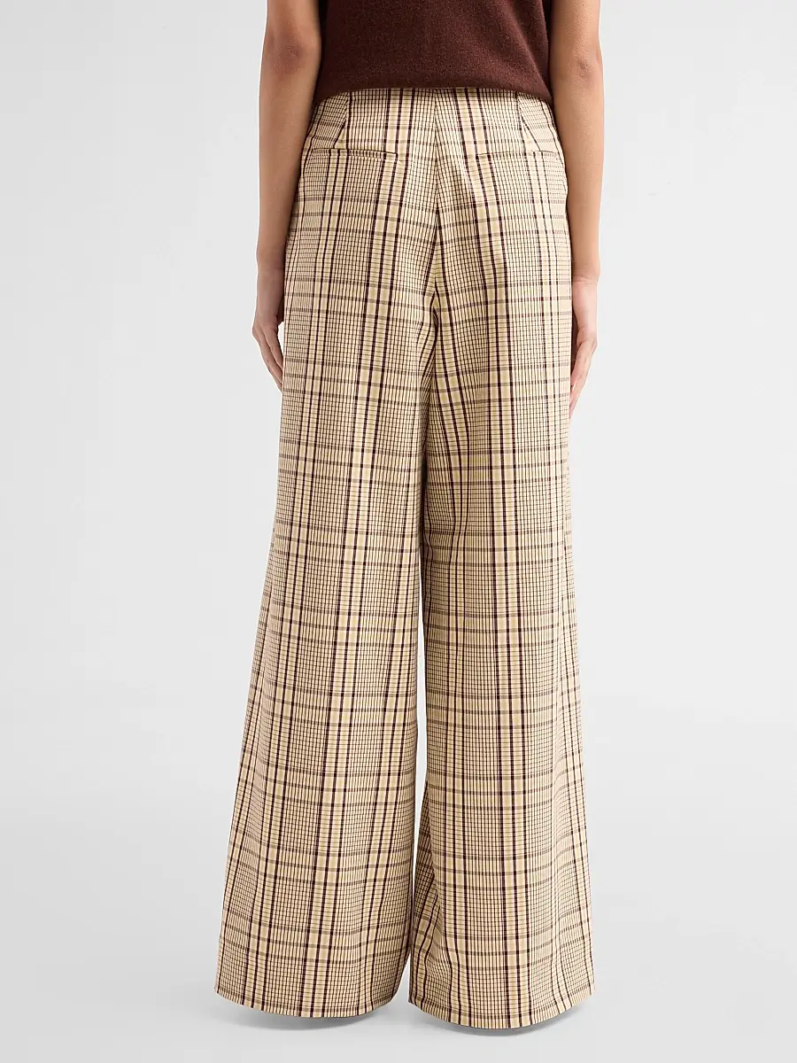 TANYA TAYLOR Women's Adler Plaid Wide-Leg Pants | Thumbnail 3 TANYA TAYLOR Women's Adler Plaid Wide-Leg Pants | Thumbnail 3