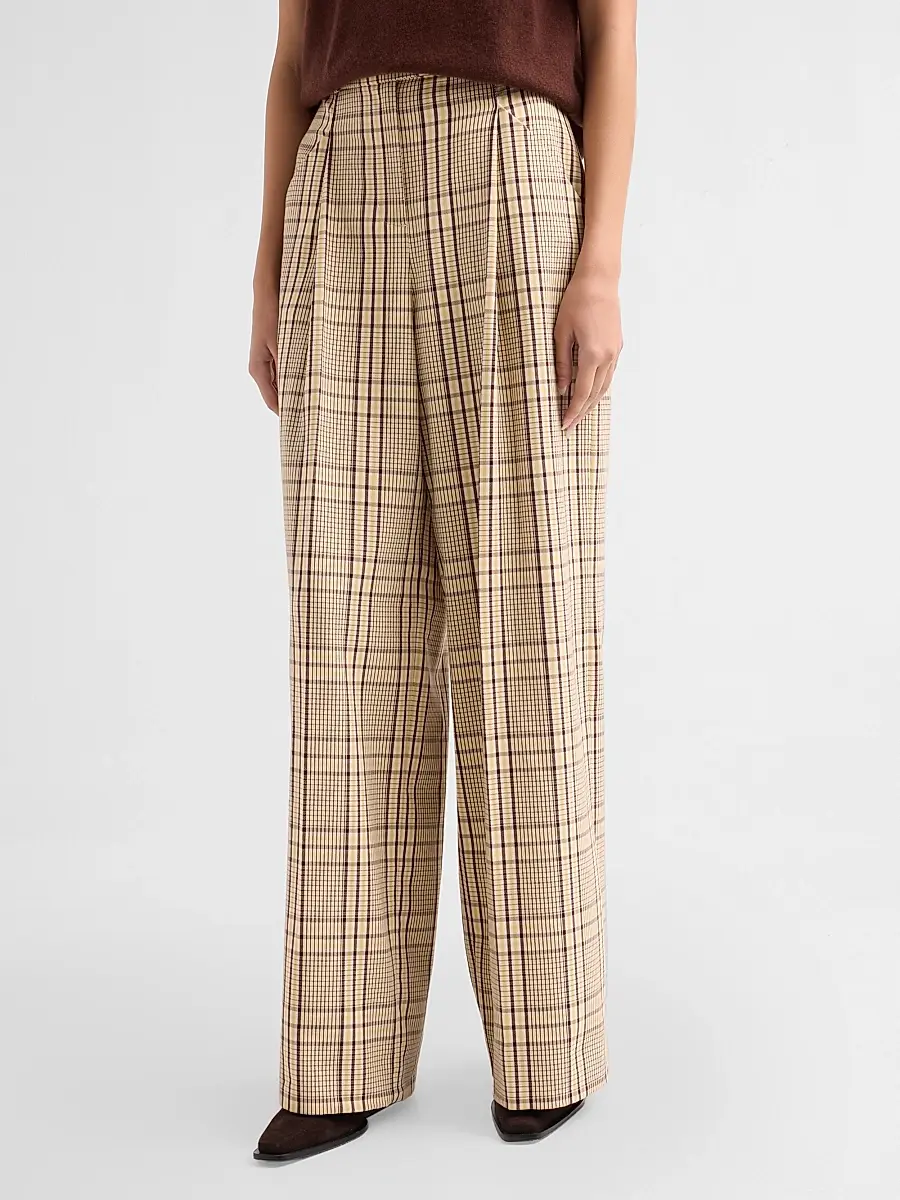 TANYA TAYLOR Women's Adler Plaid Wide-Leg Pants | Thumbnail 4 TANYA TAYLOR Women's Adler Plaid Wide-Leg Pants | Thumbnail 4