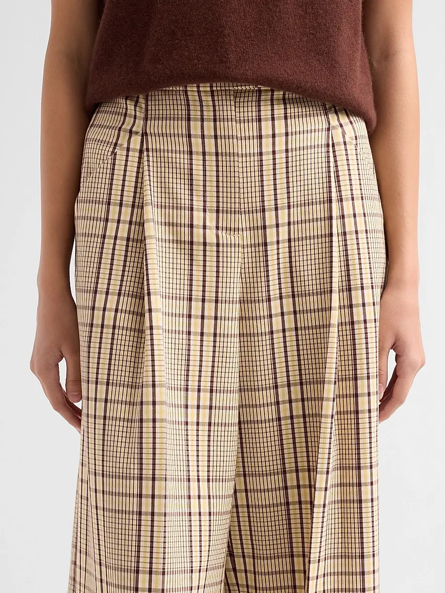 TANYA TAYLOR Women's Adler Plaid Wide-Leg Pants | Thumbnail 5 TANYA TAYLOR Women's Adler Plaid Wide-Leg Pants | Thumbnail 5
