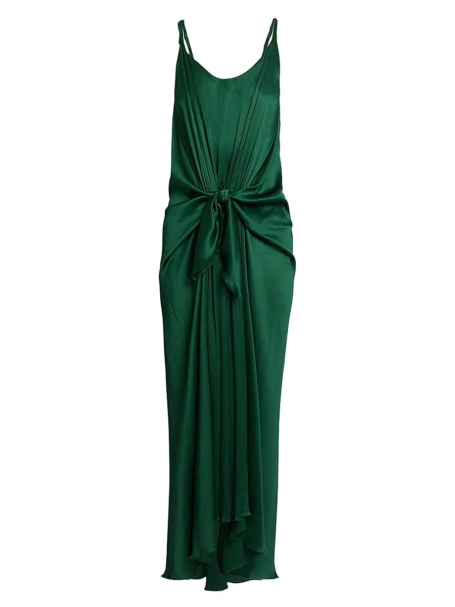 JW Anderson Women's Knotted Silk Maxi Dress
