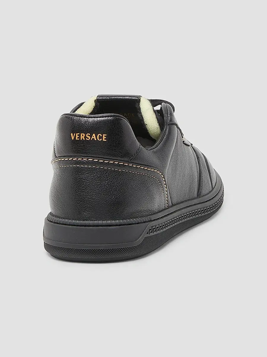 Versace Men's Leather Low-Top Sneakers | Thumbnail 3
