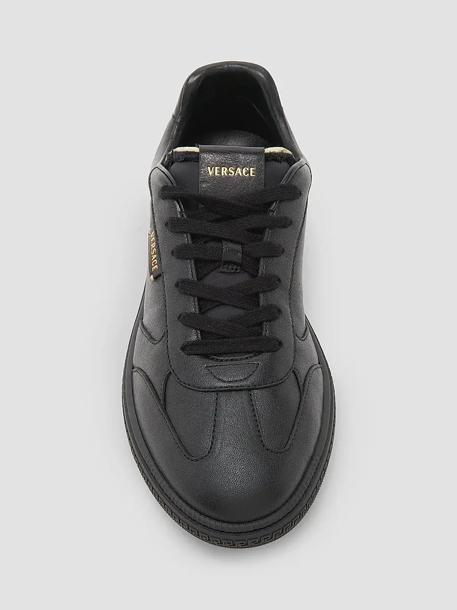 Versace Men's Leather Low-Top Sneakers | Thumbnail 4