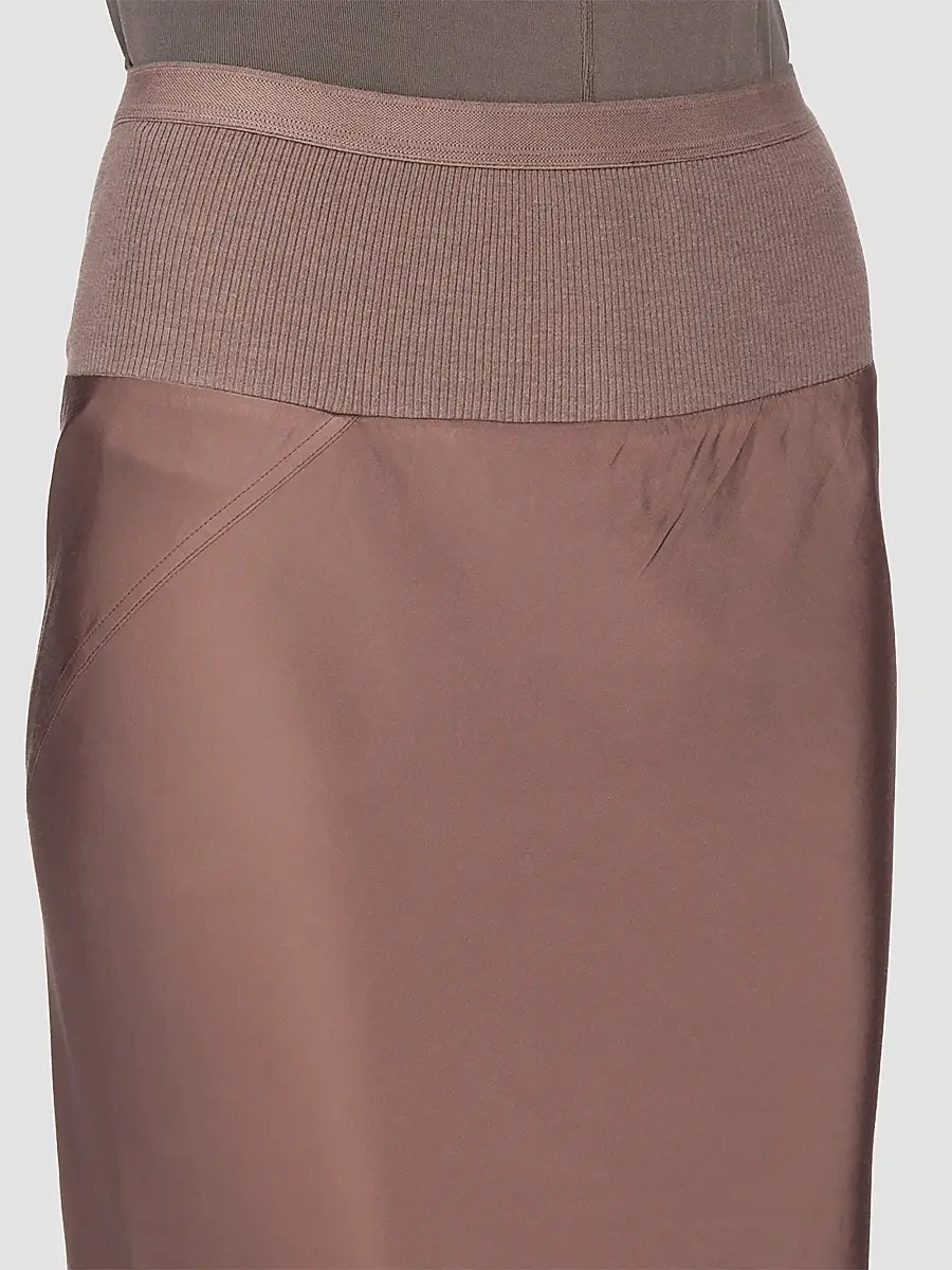 Rick Owens Women's Satin Bias Midi-Skirt | Thumbnail 5