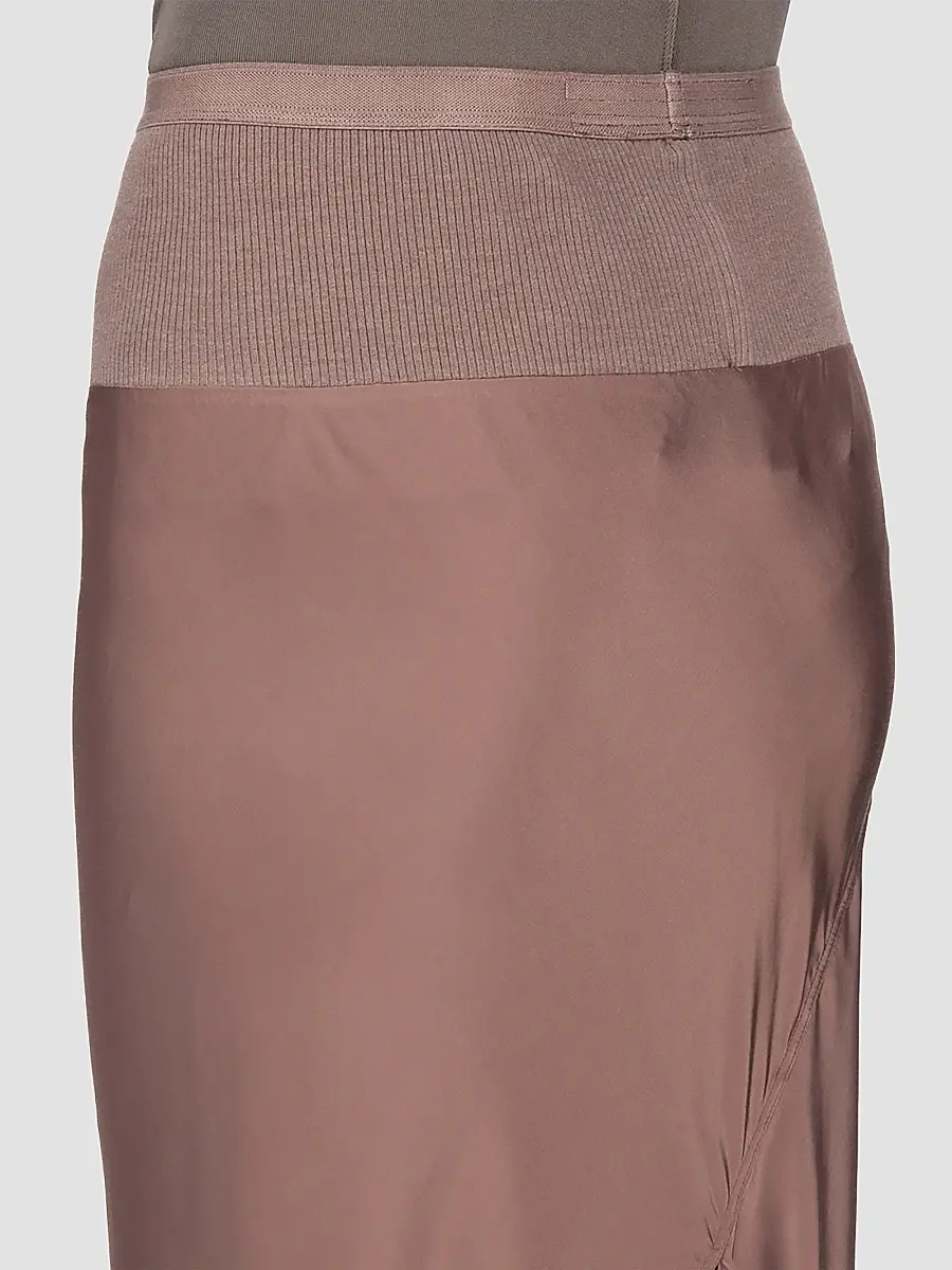 Rick Owens Women's Satin Bias Midi-Skirt | Thumbnail 6