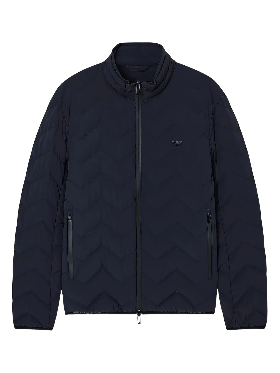 Emporio Armani Men's Chevron-Quilted Nylon Down Jacket