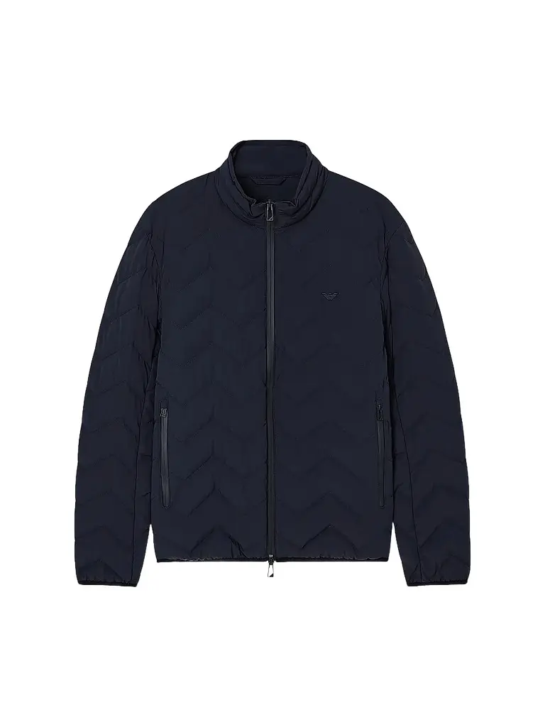 Emporio Armani Men's Chevron-Quilted Nylon Down Jacket