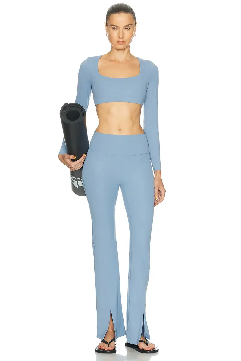 Nike Zenvy Long Sleeve Sports Bra Crop Top | Thumbnail 5 Nike Zenvy Long Sleeve Sports Bra Crop Top | Thumbnail 5