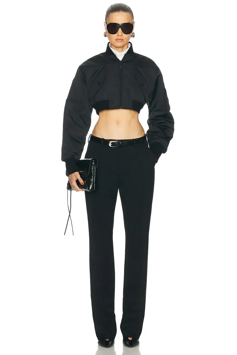 Balenciaga Cropped Bomber Jacket | Thumbnail 4 Balenciaga Cropped Bomber Jacket | Thumbnail 4