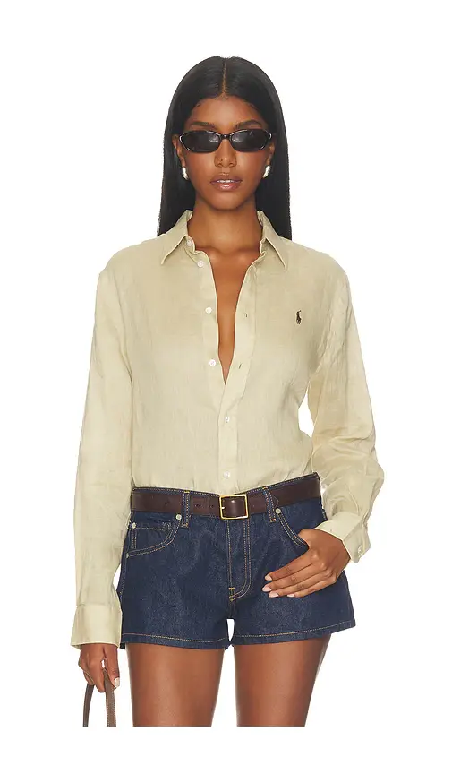 Polo Ralph Lauren Linen Button Front Shirt